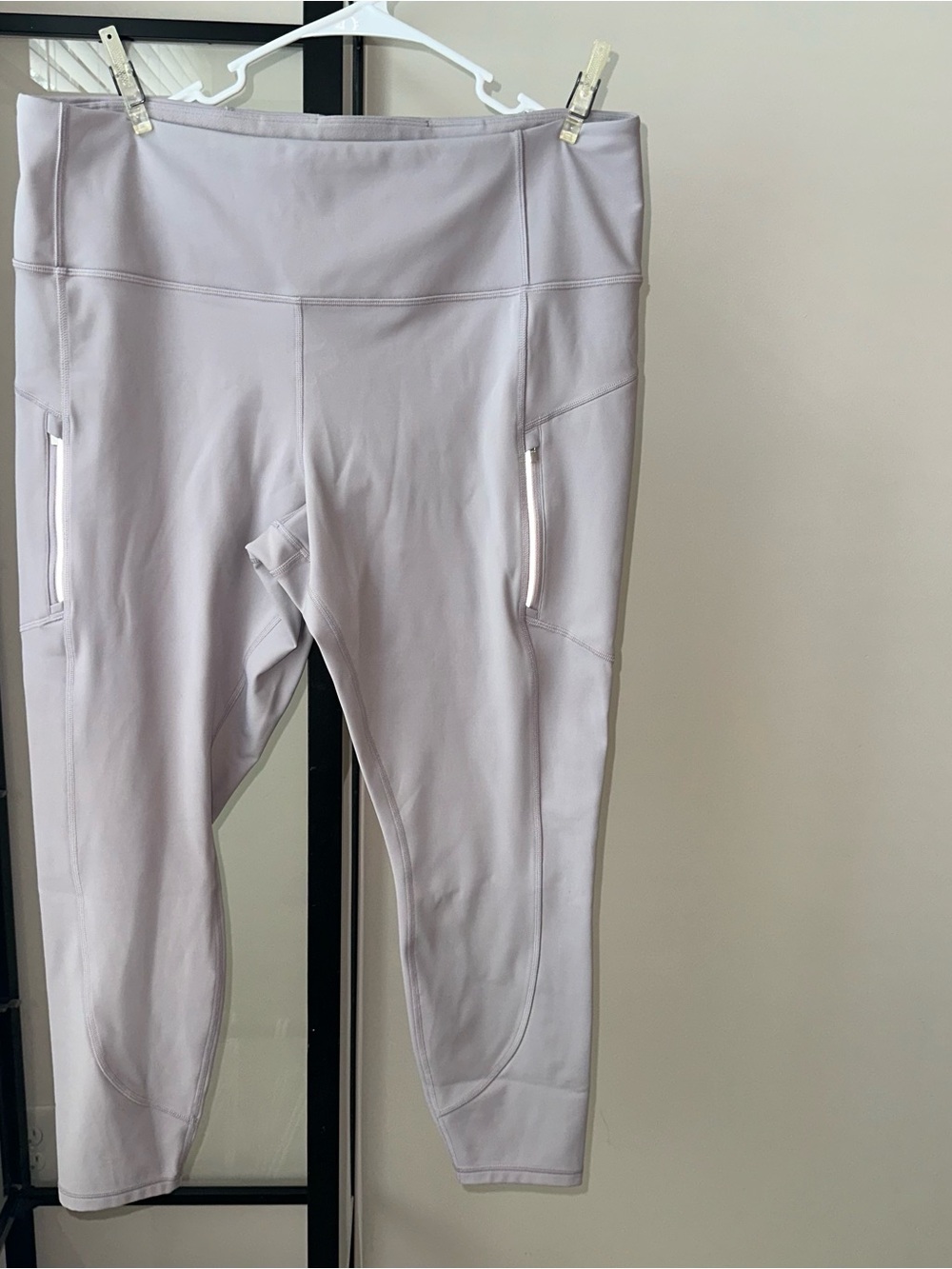 Athleta Rainier Tight Fleece Leggings Sz 2x Zip Pockets